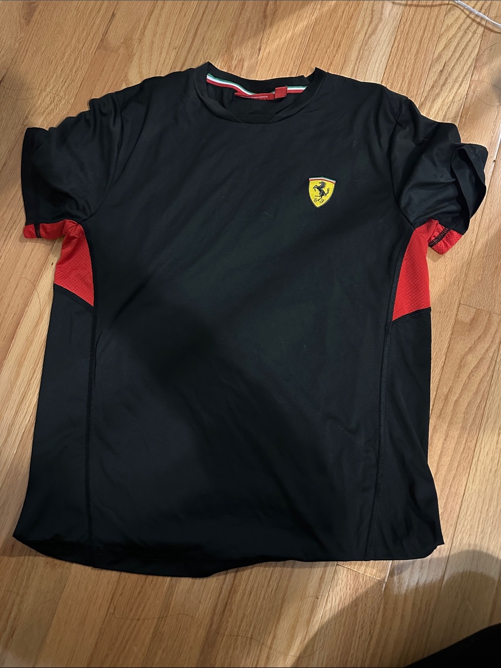 Ferrari Black & Red Performance T‑Shirt